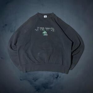 Vintage 90s New York Jets NFL Crewneck Sweatshirt BVD USA Football XL USA Made